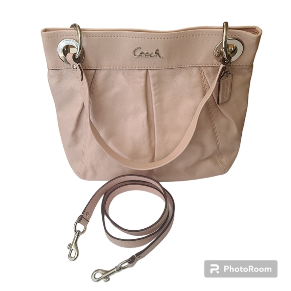 Coach Handbags - Coach Ashley Hippie Snap Closure Crossbody Convertible Shoulder Bag, Light Pink
